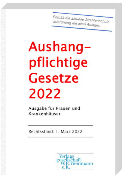 Aushangepflichtige Gesetze 2024 - Ausgabe für Praxen und Krankenhäuser (Print)